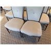 Image 2 : Qty 10 McGuire Wooden Upholstered Chairs 22"Lx19"Wx37"H