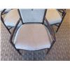 Image 2 : Qty 10 McGuire Wooden Upholstered Armchairs
