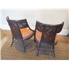 Image 8 : Qty 2 McGuire Armchairs w/ Upholstered Seat 24"Lx19"Wx34"H