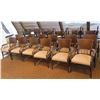 Image 1 : Approx. 24 Wooden Armchairs w/ Woven Back & Upholstered Seat 24"Lx19"Wx35"H