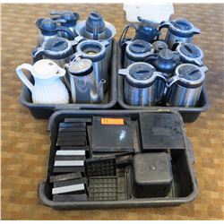 Approx. 14 Qty Coffee Carafes & Misc. Trays