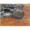 Image 2 : Approx. 15 Qty Frying Pans Misc Sizes & 2 Sauce Pots