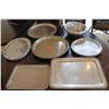 Image 1 : Multiple Serving Platters Misc Shapes & Sizes & 3 Bowls