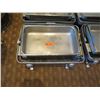 Image 2 : Qty 5 Rectangle Chafing Dishes w/ Attached Dome Lids 21"Lx15"Wx15"H (Open)