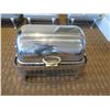 Image 2 : Rectangle Chafing Dish w/ Attached Dome Lid 21"Lx15"Wx15"H (Open)