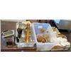 Image 1 : Misc Kitchen: Ramekins, Sugar Bowls, Pepper Mill, Metal Containers, Glass Cylinders, etc