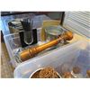 Image 8 : Misc Kitchen: Ramekins, Sugar Bowls, Pepper Mill, Metal Containers, Glass Cylinders, etc