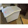 Image 2 : Qty 2 Plastic Food Storage Bins w/ Clear Lids