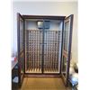Image 2 : Freestanding 'Wine Cellar' Cabinet, Holds 190 Bottles (Cooling Unit Non-Functioning) 56"Lx28"Wx90"H