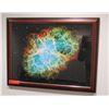 Image 1 : Space Scene Art Print in Wood Frame