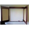 Image 1 : Qty 2 Wooden Desks w/ Locking Under Cabinet & Executive Office Rolling Armchair