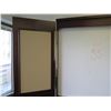 Image 2 : Qty 2 Wooden Desks w/ Locking Under Cabinet & Executive Office Rolling Armchair