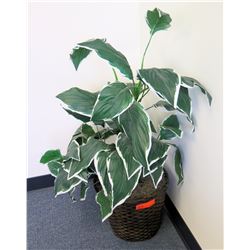 Potted Tall Leafy Artificial Plant