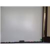 Image 2 : White Board Double Door Cabinet, Wall Mounted w/ Cork Inside Doors