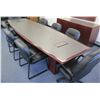Image 1 : Conference Table w/  6 Stationary & 1 Armchair w/ Wheels