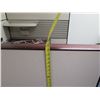 Image 8 : Office Cubicle w/ 2 Tall & 1 Short Walls, Desk Section & Shelf 49"W