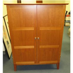 Wooden 2 Door / 3 Section Storage Cabinet 40"Lx23"Wx53"H