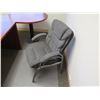 Image 25 : Wooden Desk w/ 2 Inside Drawers, 2 Attached Oval Tables & Chair 135"Lx30"x28"H