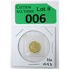 Image 1 : 1/20 Oz .9999 Fine Gold Canada Maple Leaf Coin