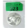 Image 1 : 1 Oz .999 Fine Silver 10 Yuan 2008 Panda Coin
