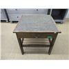 Image 1 : Wood End Table with Drawer - 22" x 22" x 22"