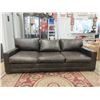 Image 1 : Brown Leather "Lawson" Sofa - Deep Seats