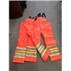Image 1 : 2 New 3 XL Orange Hi-Viz Safety Bib Overalls