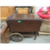 Image 1 : Vintage Drop Side Wood Tea Trolley