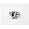 Image 1 : 2.9 CT Green Amethyst & Diamond Ring