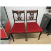 Image 1 : Pair of Vintage Lyre Back Side Chairs