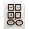 Image 1 : 6 Wood Framed Prints of Vintage Cars