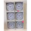 Image 1 : 6 New Vintage Style 9.5" Wall Clocks