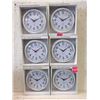 Image 1 : 6 New Vintage Style 9.5" Wall Clocks