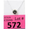 Image 1 : Sterling Silver Mystic Topaz & Diamond Pendant