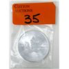 Image 1 : 1 Oz .9999 Fine Silver 2021 Canada Maple Leaf Coin