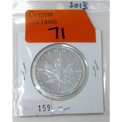 1 Oz .9999 Fine Silver 2013 Canada Maple Leaf Coin