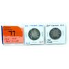 Image 1 : 2 Vintage Canadian .925 Silver Half Dollar Coins