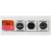 Image 1 : 3 High Grade Canadian One Dollar Coins