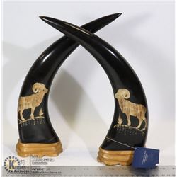 SET OF 2 HORNS DÉCOR HANDCRAFTED