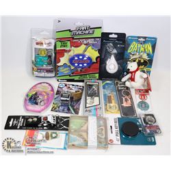 SEALED LOT OF KEYCHAINS BATEMAN