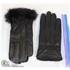 Image 1 : 2PK LADIES LEATHER GLOVE MEDIUM