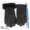 Image 1 : 2PK LADIES LEATHER GLOVE MEDIUM