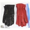 Image 1 : 2PK LADIES LEATHER GLOVE MEDIUM