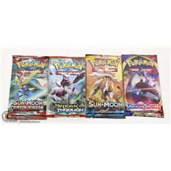 X4 VARIOUS POKEMON NEW BOOSTER PACKS