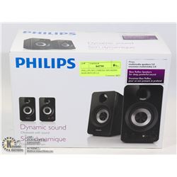 PHILLIPS MULTIMEDIA SPEAKERS- BASS REFLEX 2.0