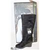 Image 1 : DAWGS WOMENS FASHION 15" WEDGE BOOTS BLACK