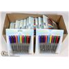 Image 1 : BOX OF 12 NW PACKS OF ASSORTED COLORED