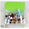 Image 1 : LARGE BOX VARIETY ARTIST/CRAFT PAINT AND SUPPLIES
