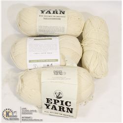 4 EPIC YARN 100% VIRGIN WOOL