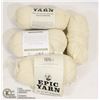 Image 1 : 4 EPIC YARN 100% VIRGIN WOOL